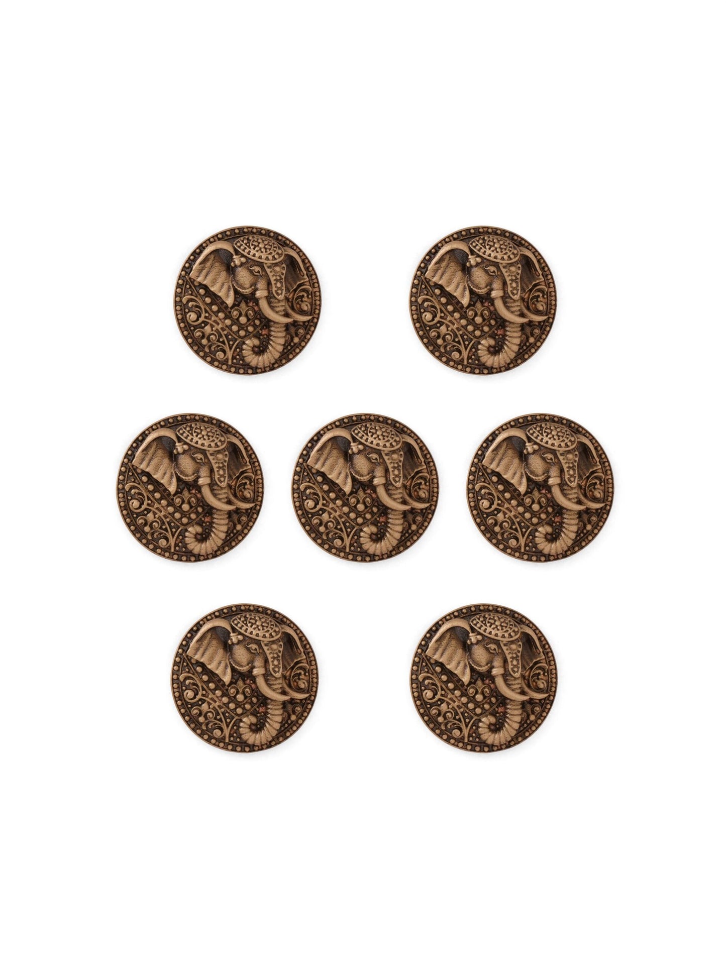 Elephanta Emblem Button