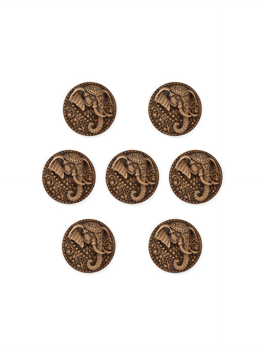 Elephanta Emblem Button