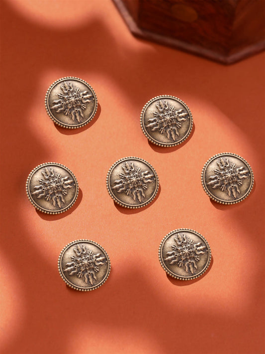 Shiv Bhakt Trishul Button Set