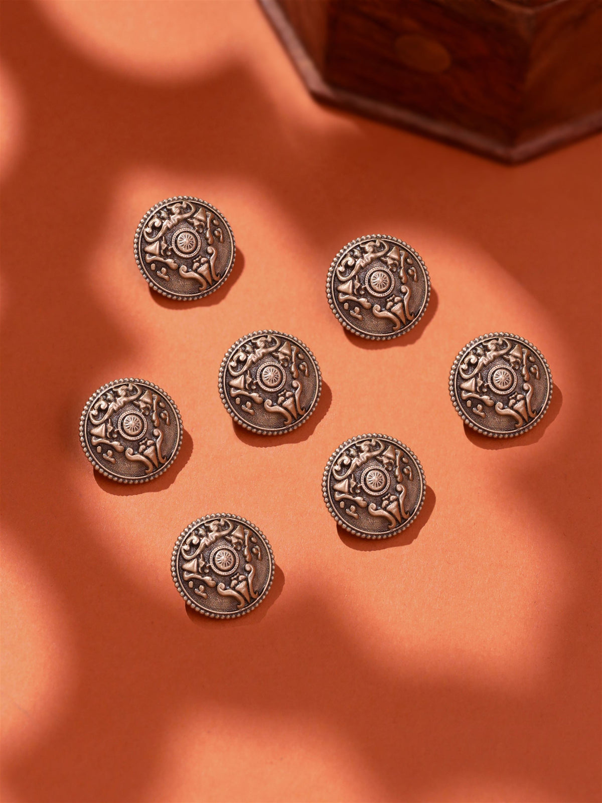 Shankh Chakra Button Set