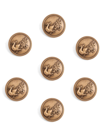 Panchavati Mayur Button Set