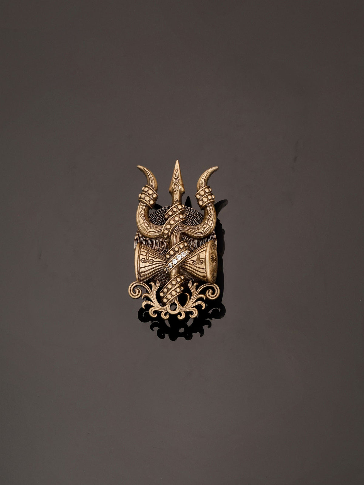 Powerful Trishul Naag Button Cover