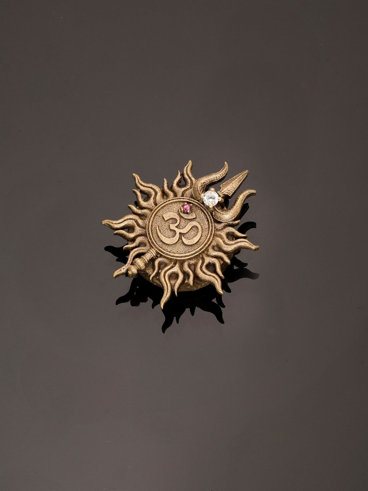 Sacred Om Trishul Button Cover
