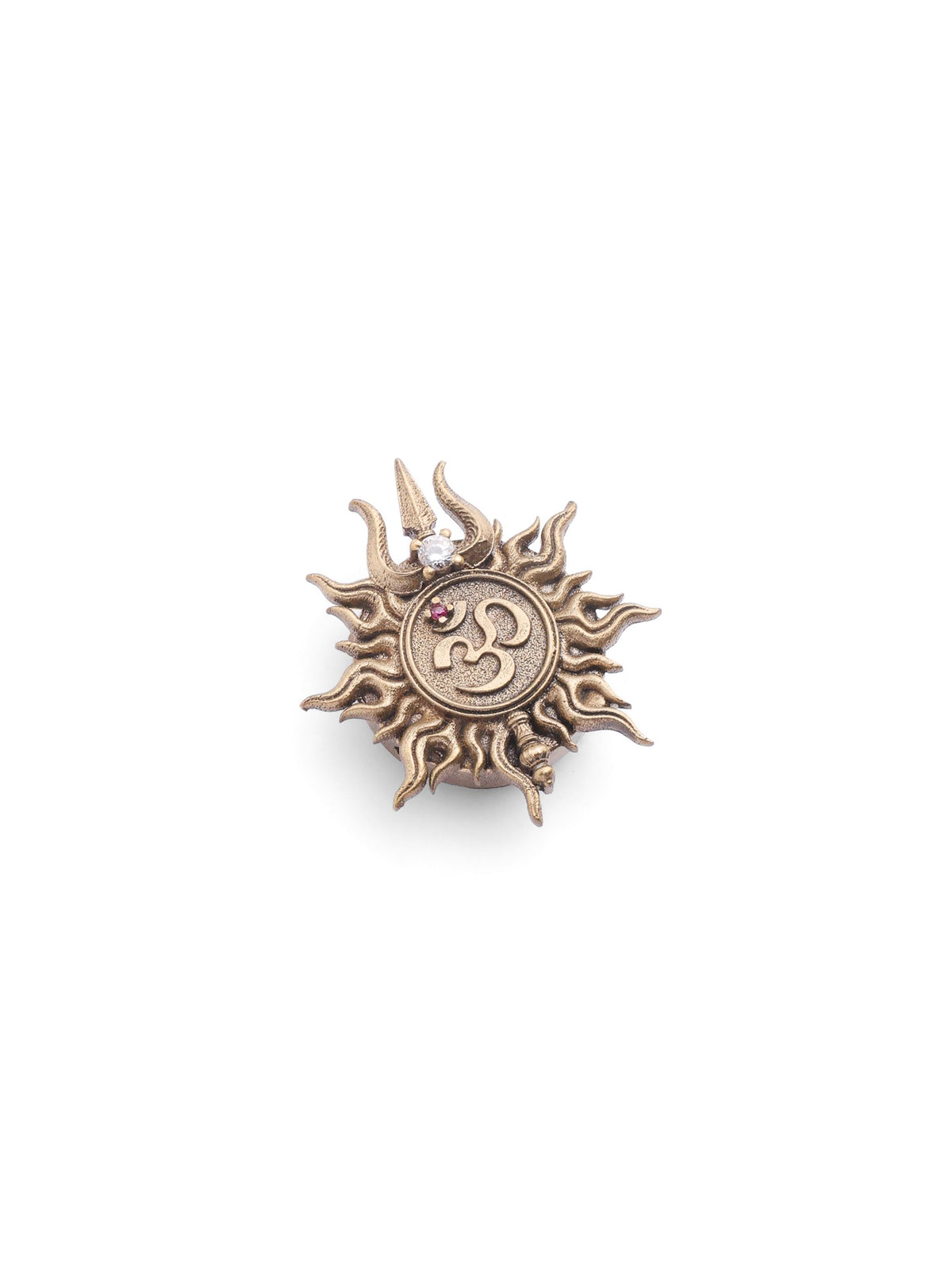 Sacred Om Trishul Button Cover