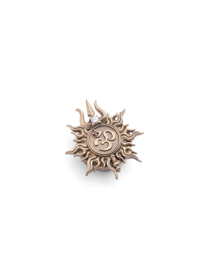 Sacred Om Trishul Button Cover