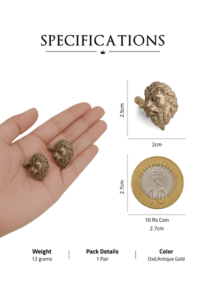 The Side Lion Cufflinks