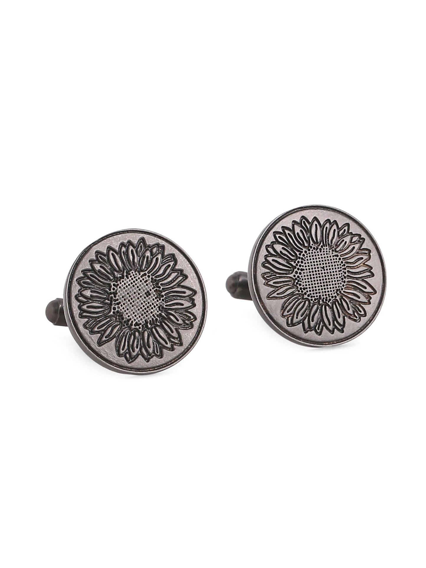 Sunflower Glitter Cufflinks