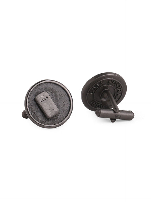 Gold Biscuit Cufflinks