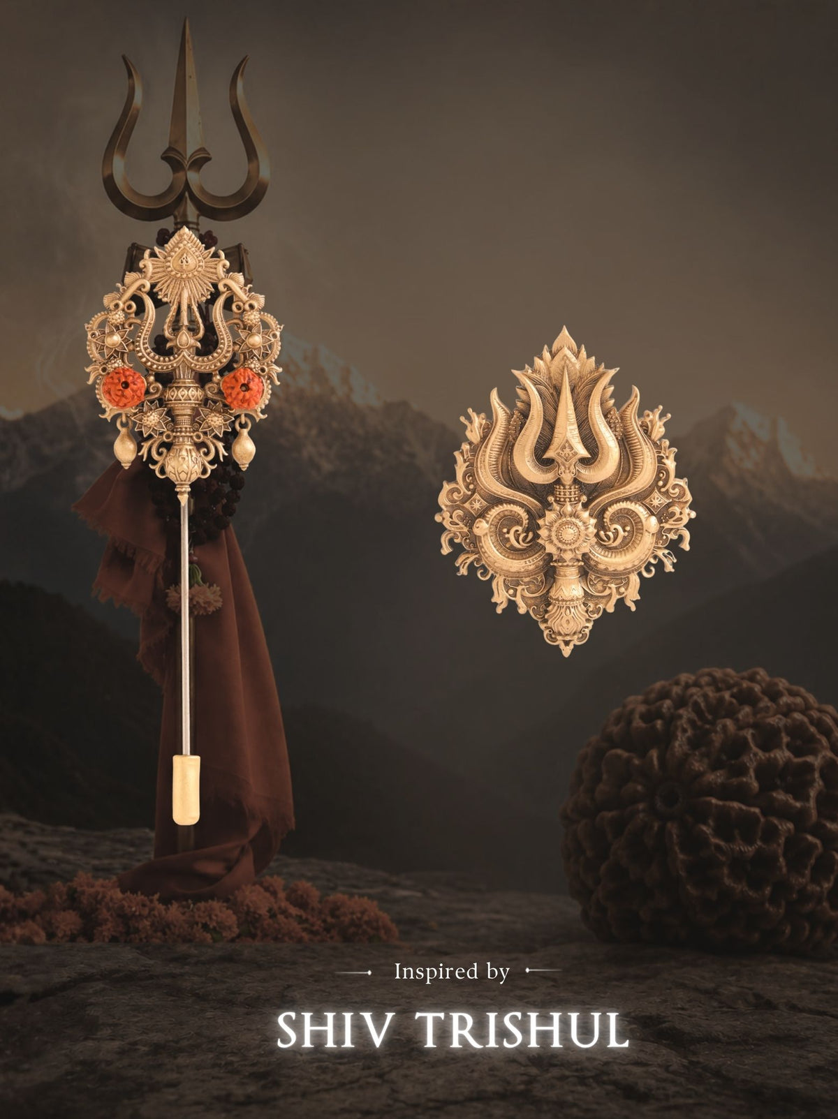 Rudraksha Trishul Gift Set