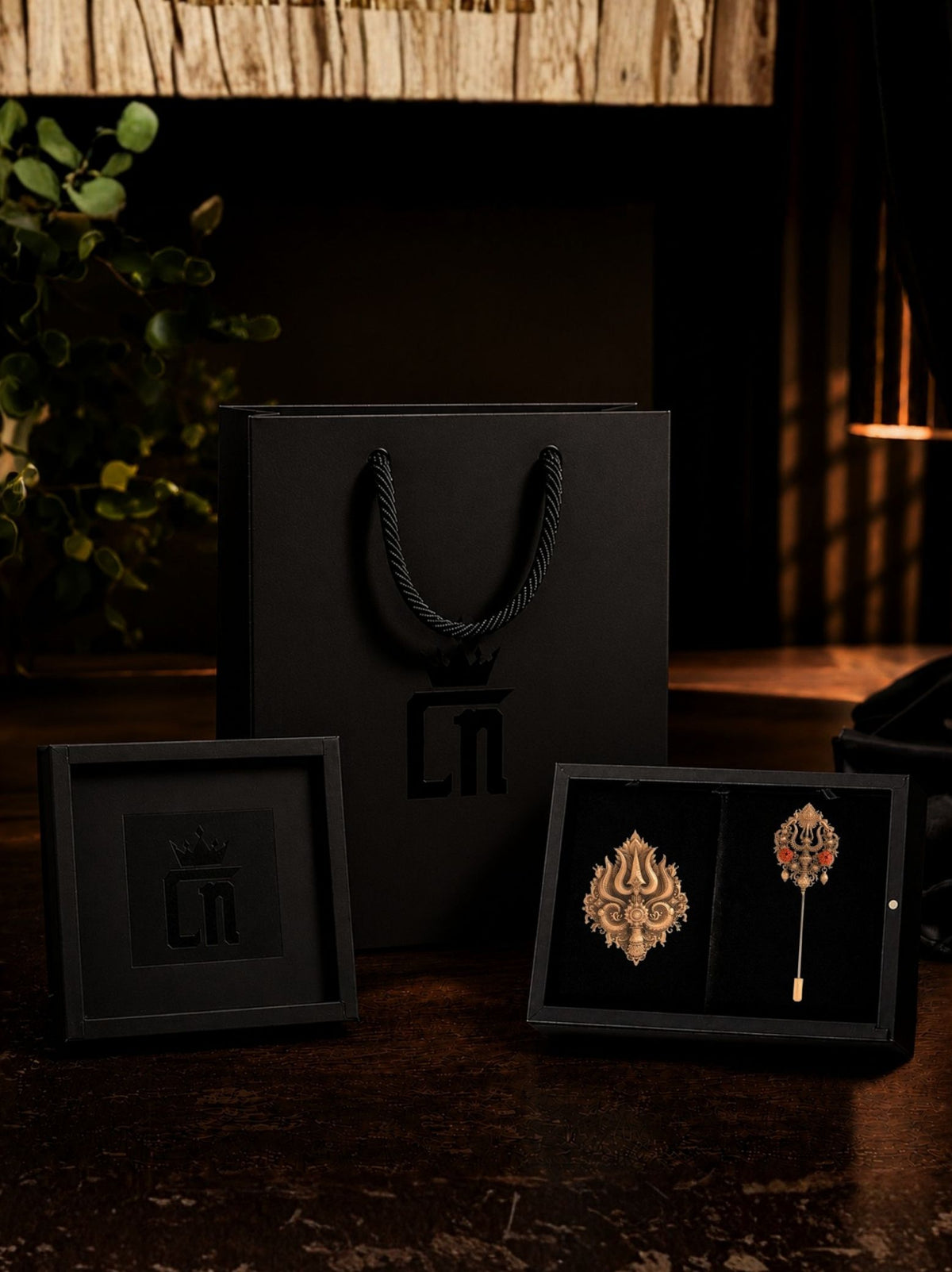 Rudraksha Trishul Gift Set