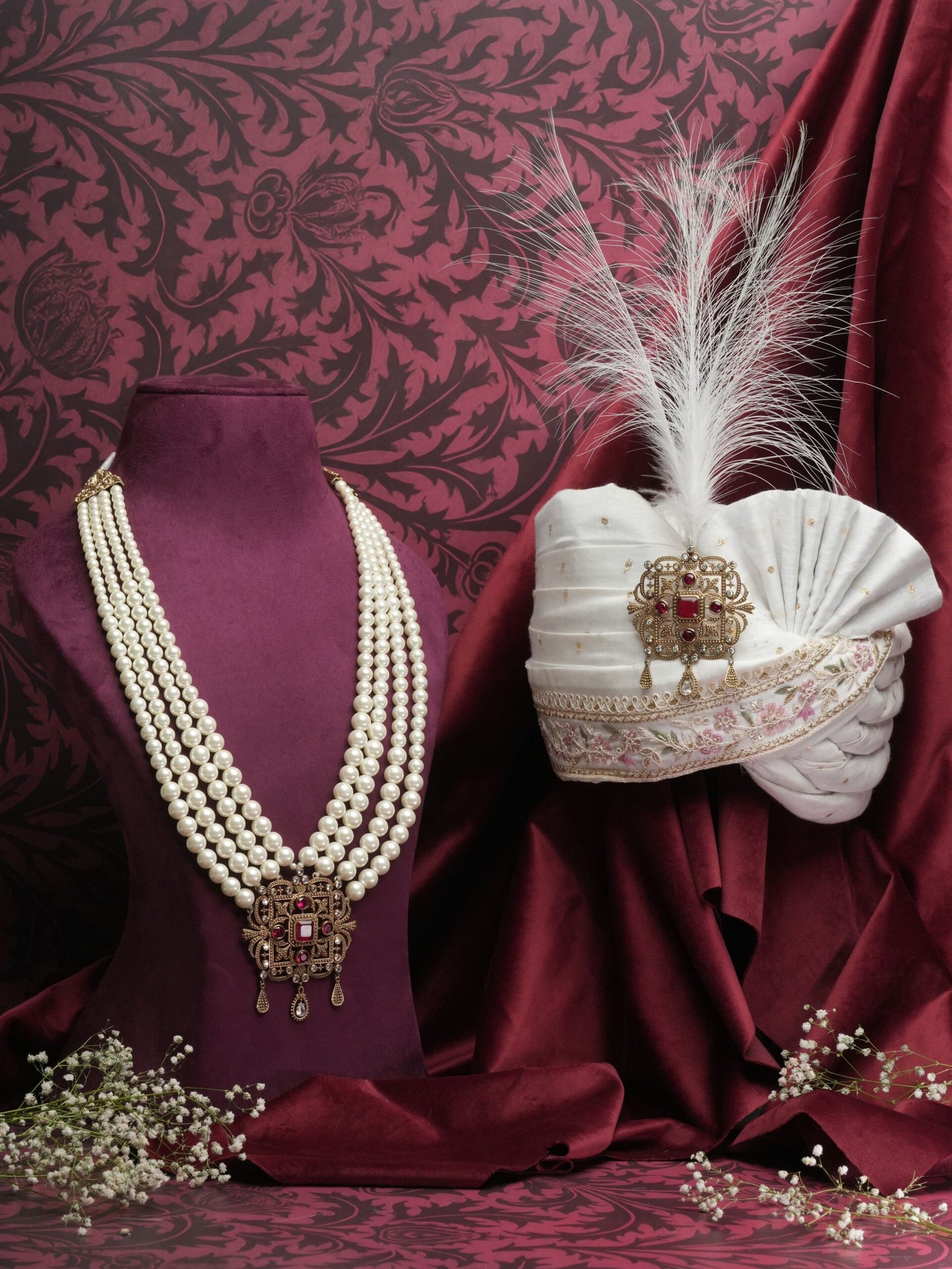 Royal Pearl &amp; Ruby Set