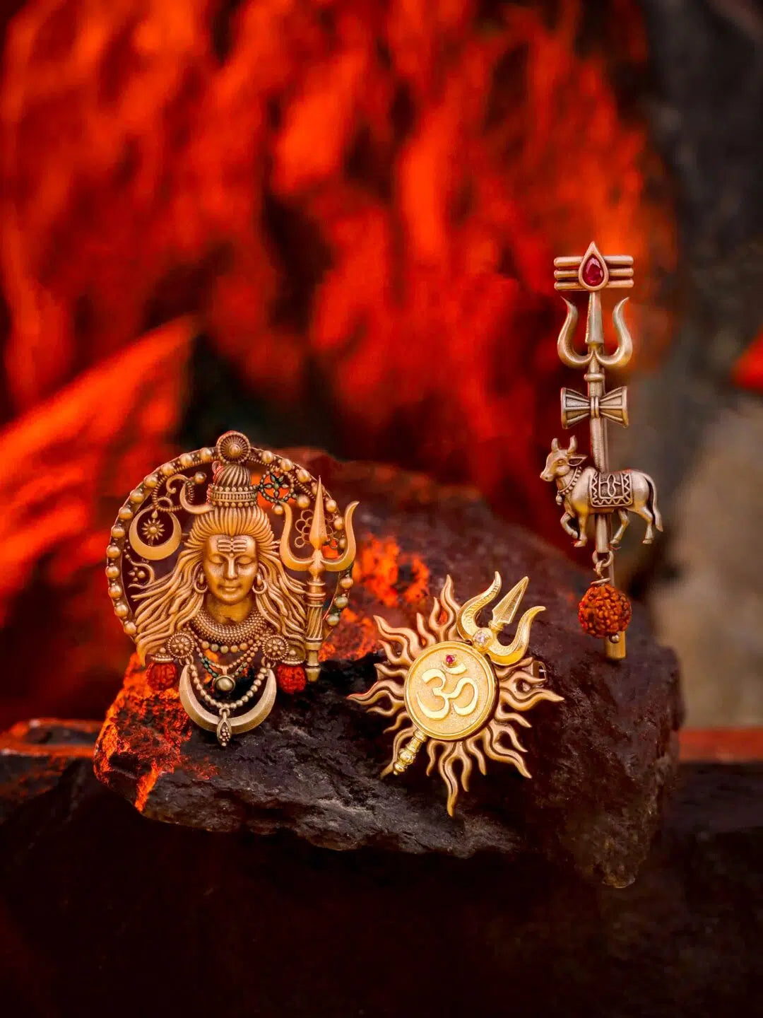 Shiv Shakti Om Trishul Combo