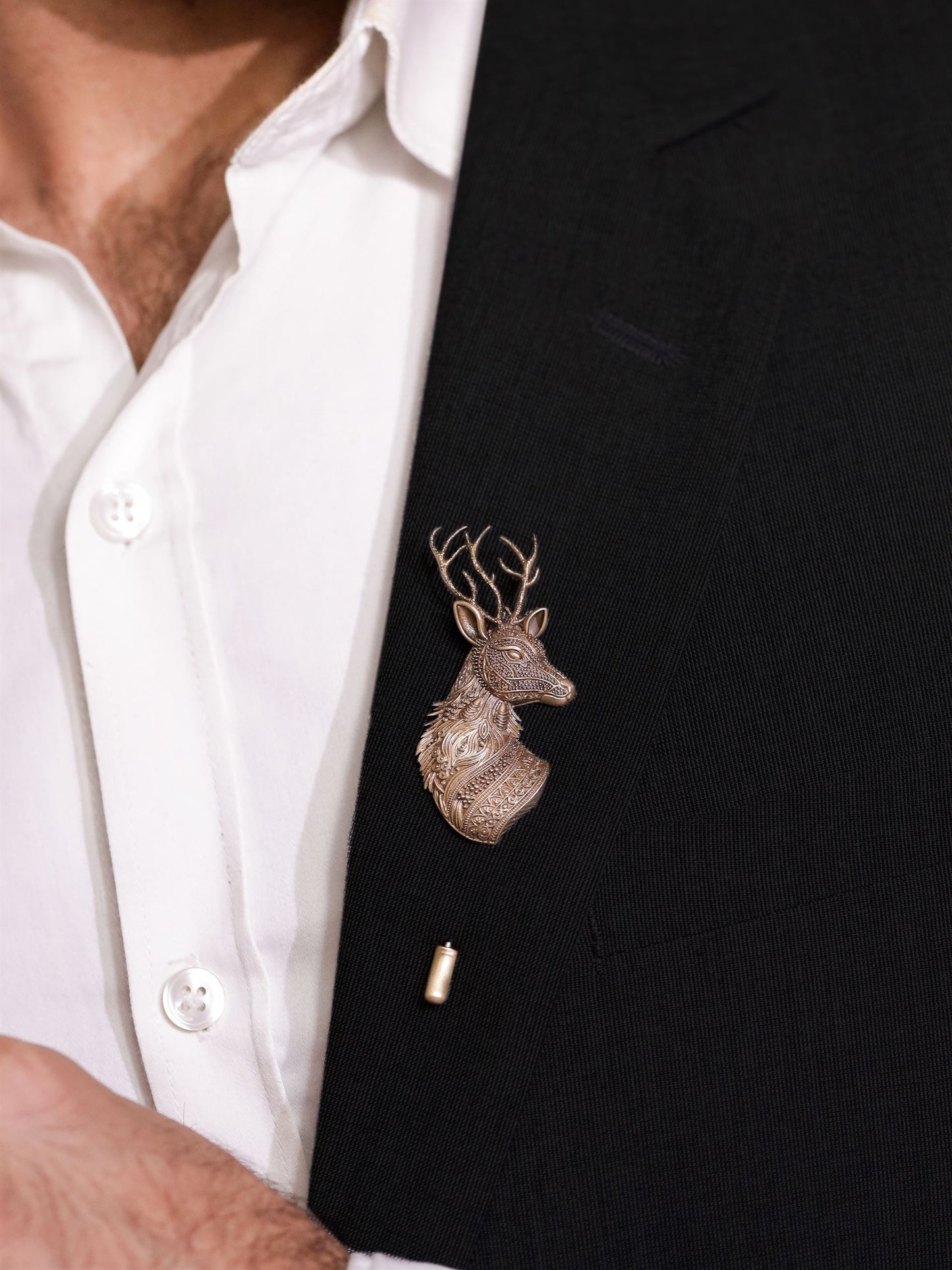 Stag Heritage Lapel Pin & Cufflinks Gift Set