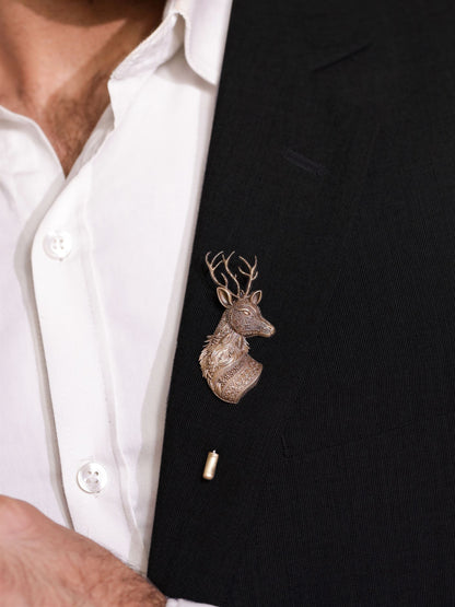 Stag Heritage Lapel Pin & Cufflinks Gift Set