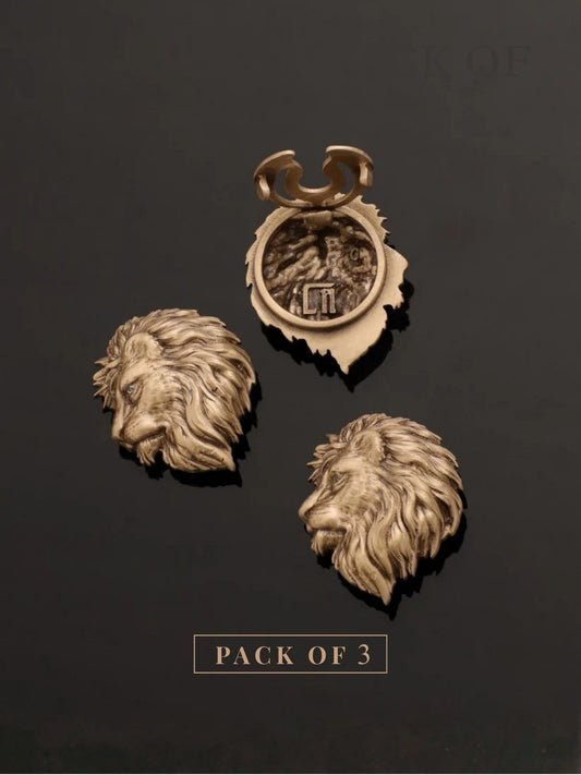 Royal Lion Button Cover