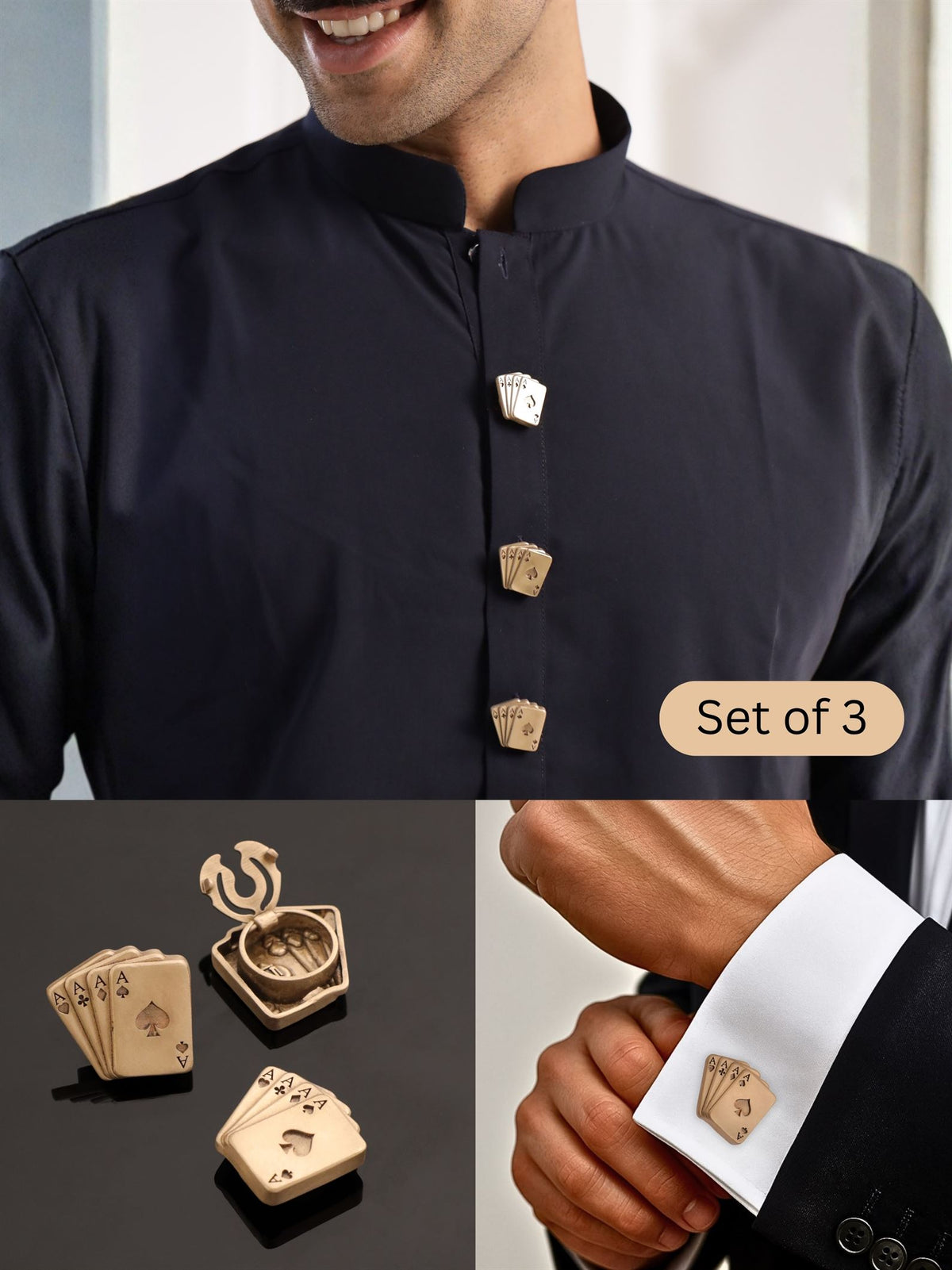 Aces Rule Button Cover