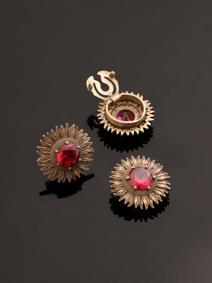 The Bloomed Sunflower Button Cover
