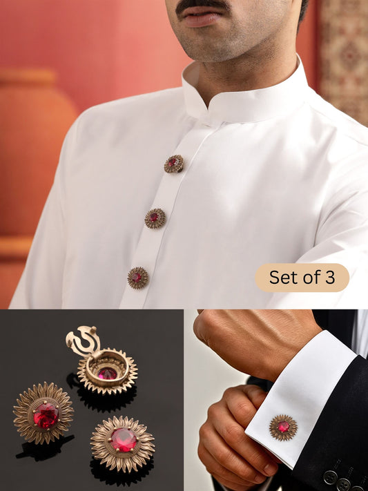 The Bloomed Sunflower Button Cover
