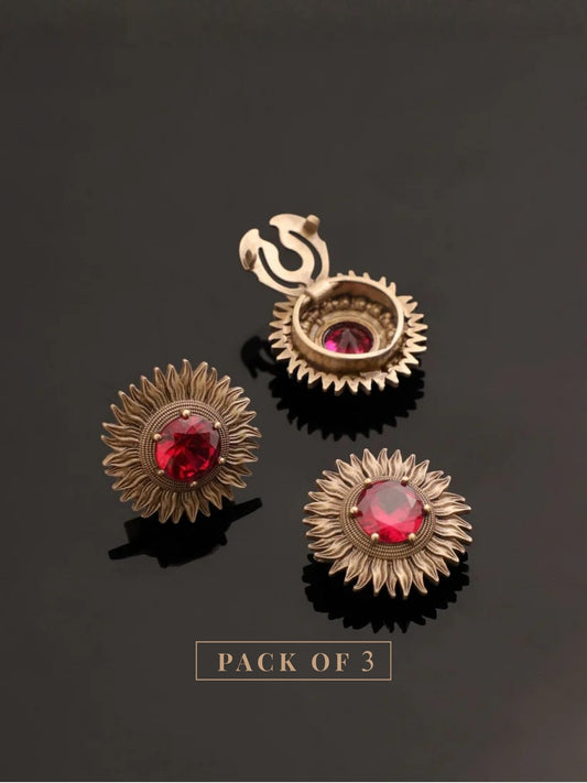 The Bloomed Sunflower Button Cover