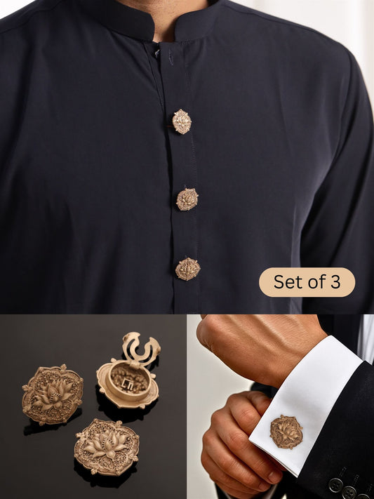 Iconic Lotus Button Cover