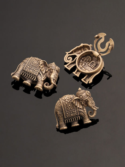 Heritage Elephant Adorned Button Cover