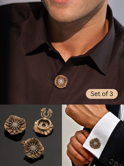 Floral Magic Button Cover