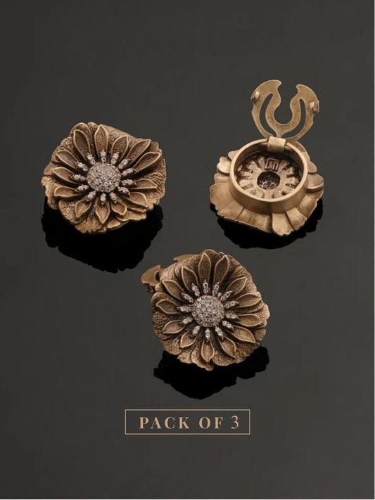 Floral Magic Button Cover