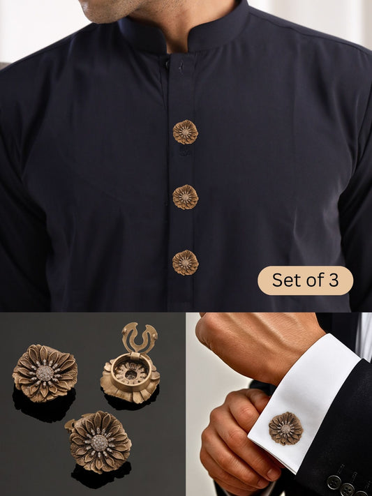 Floral Magic Button Cover