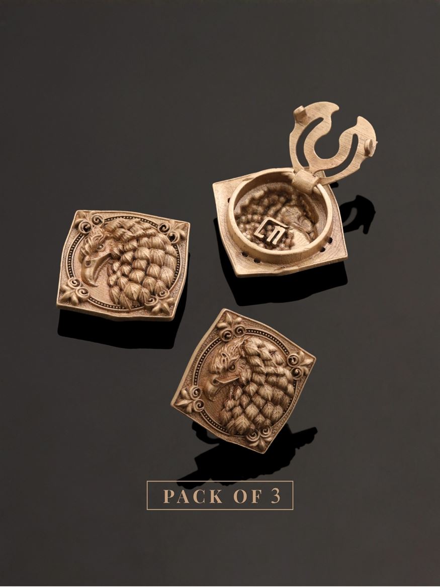 Royal Eagle Emblem Button Cover