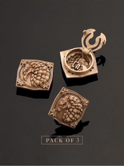Royal Eagle Emblem Button Cover