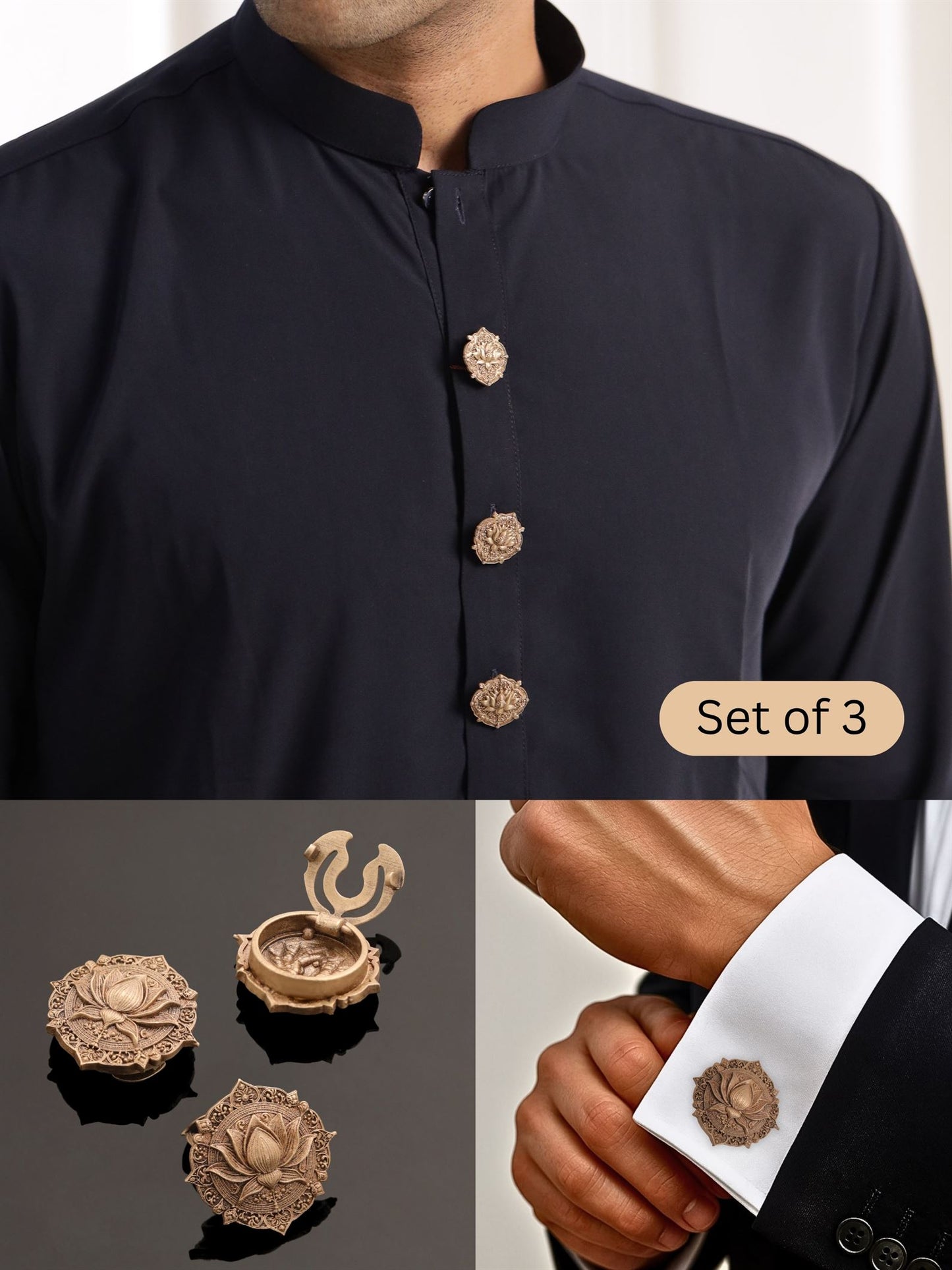 The Lotus Majesty Button Cover