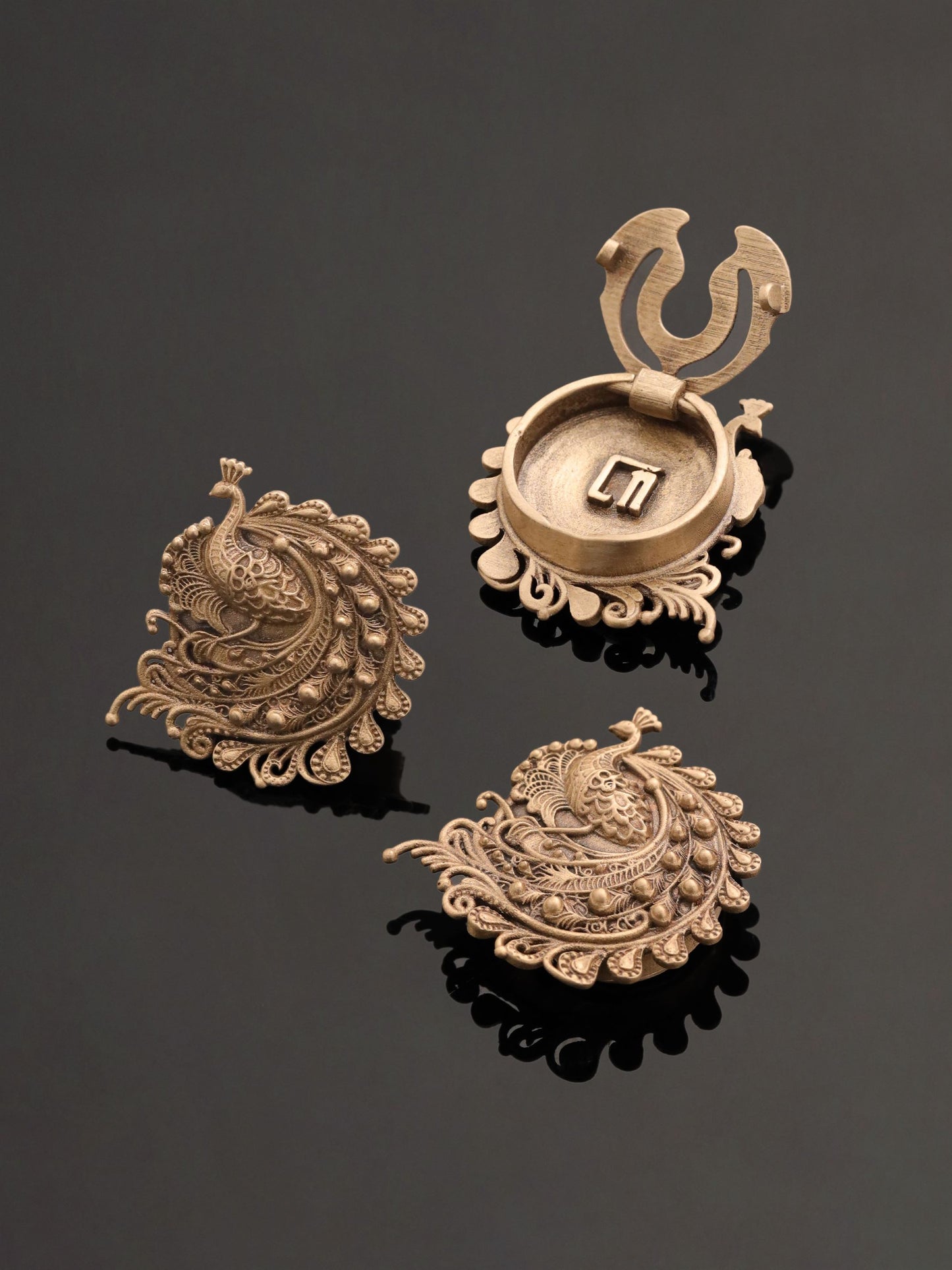 Royal Peacock Button Cover