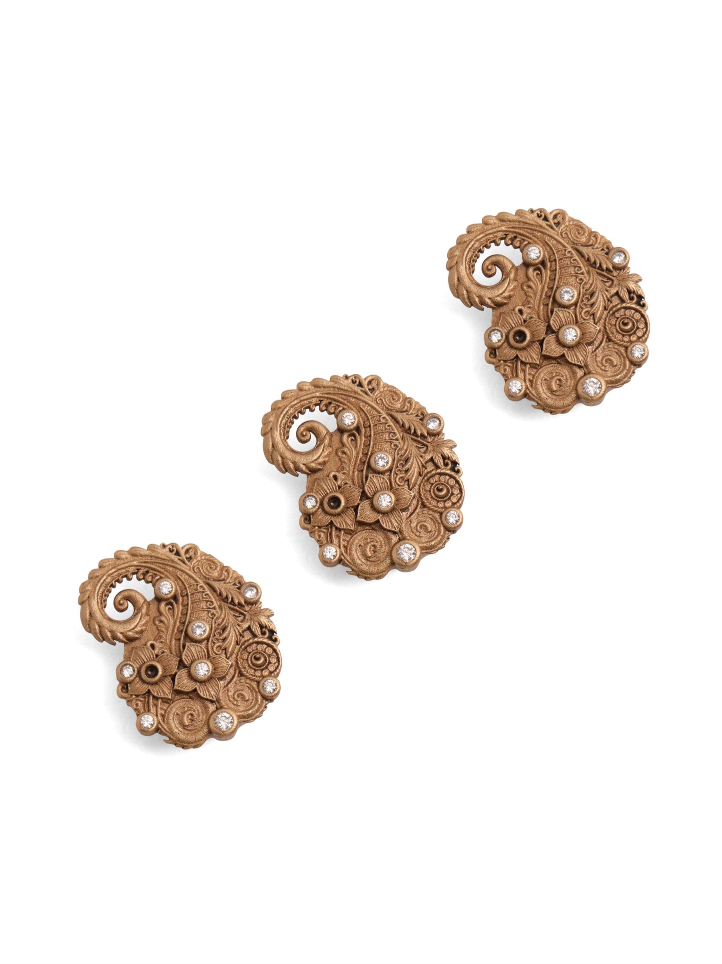 Floral Paisley Crest Button Cover