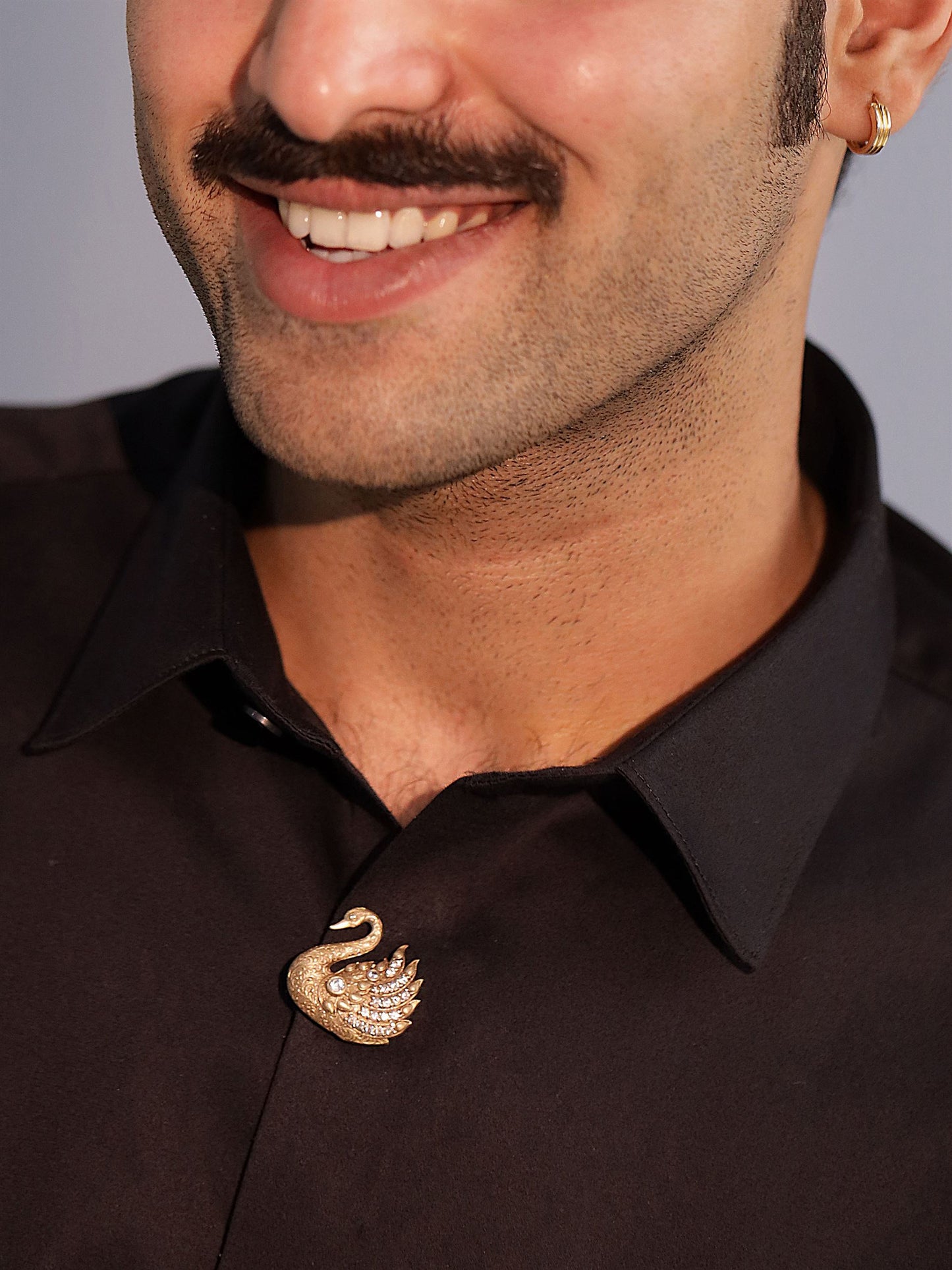 Regal Swan Crest Button Cover