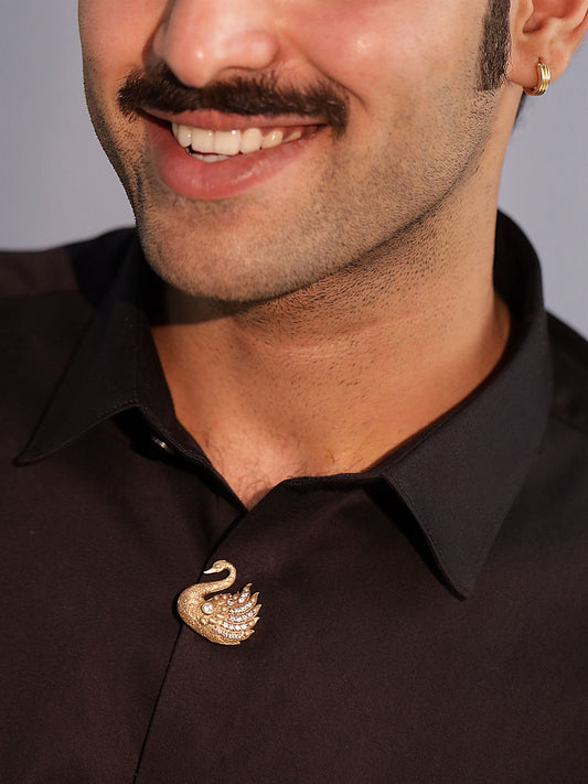 Regal Swan Crest Button Cover
