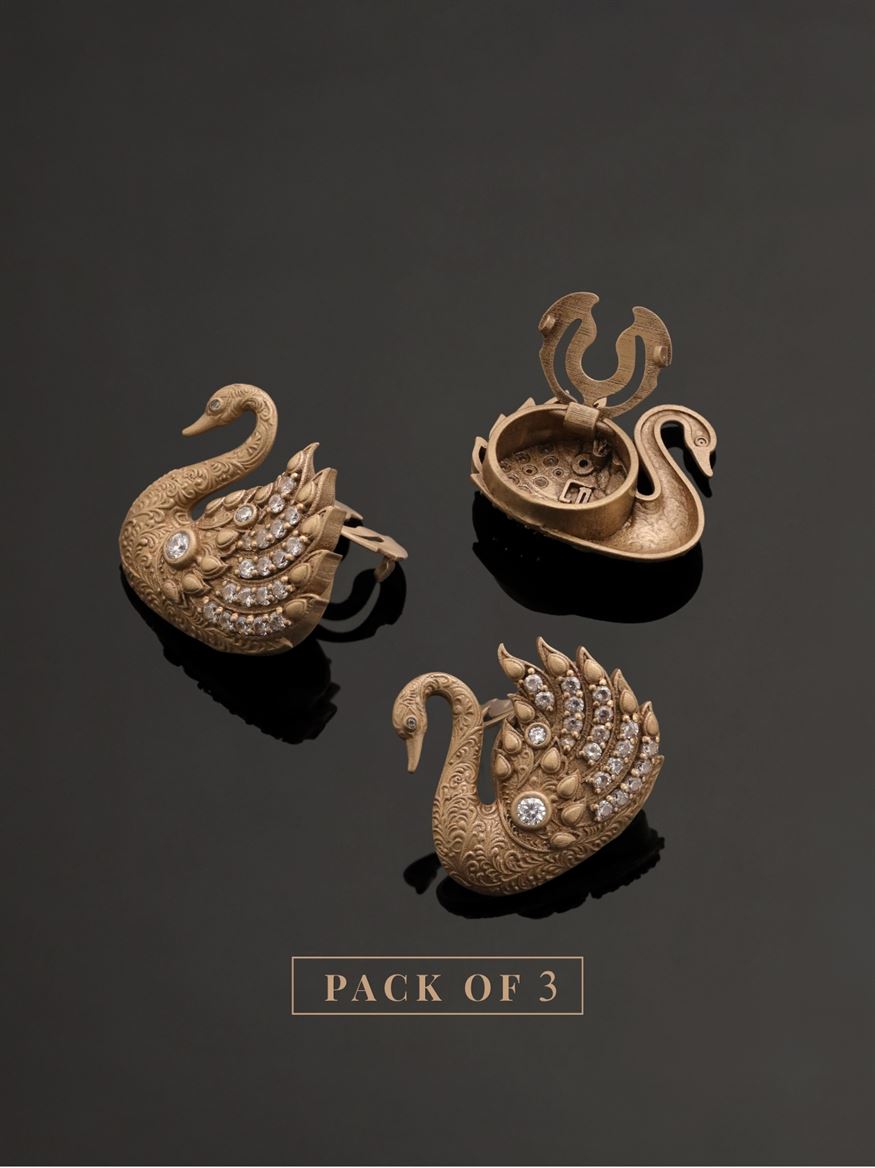 Regal Swan Crest Button Cover