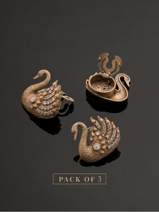 Regal Swan Crest Button Cover