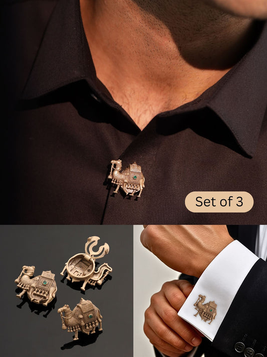 Royal Camel Crest Button Cover