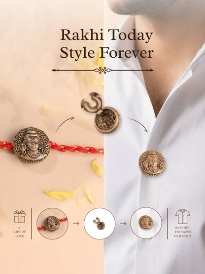 Shiv Aura Convertible Rakhi Button Cover