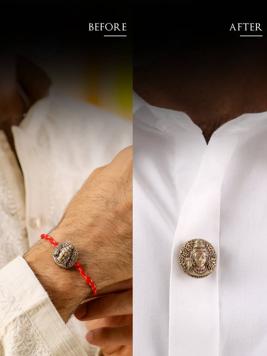 Shiv Aura Convertible Rakhi Button Cover