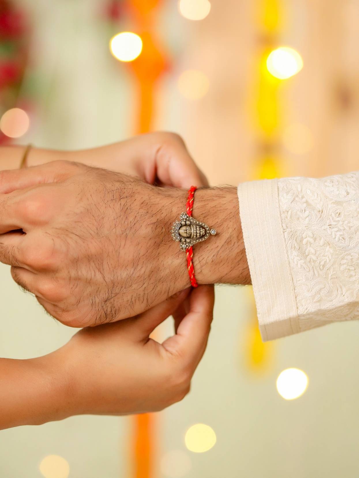 Shree Hari Divine Convertible Rakhi Button Cover