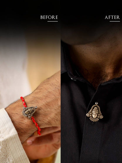 Shree Hari Divine Convertible Rakhi Button Cover