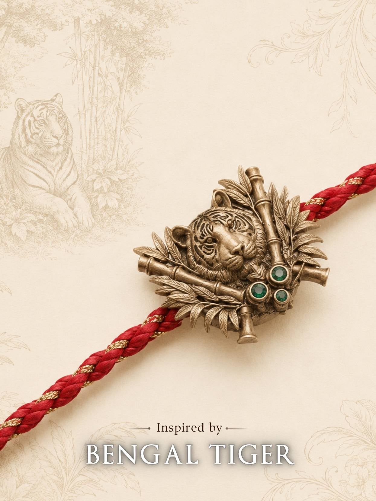 Jungle Kings Convertible Rakhi Button Cover