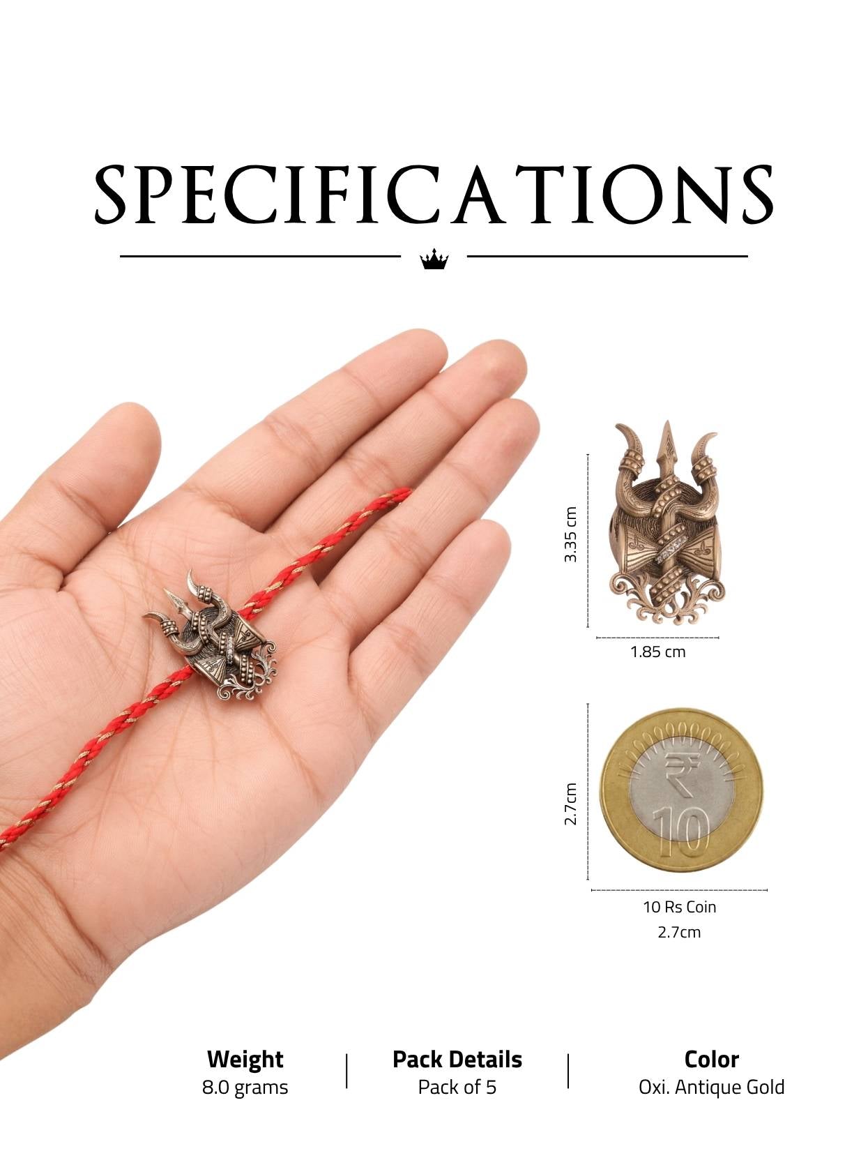 Cosmic Shiva Convertible Rakhi Button Cover