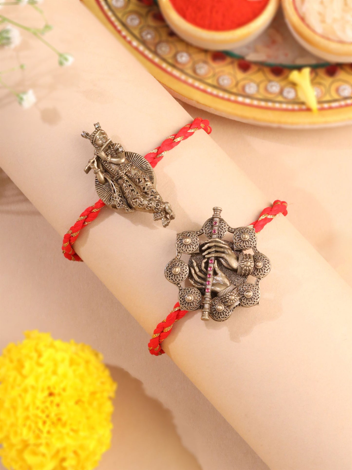 Vrindavan Melody Multipurpose Rakhi Button Cover