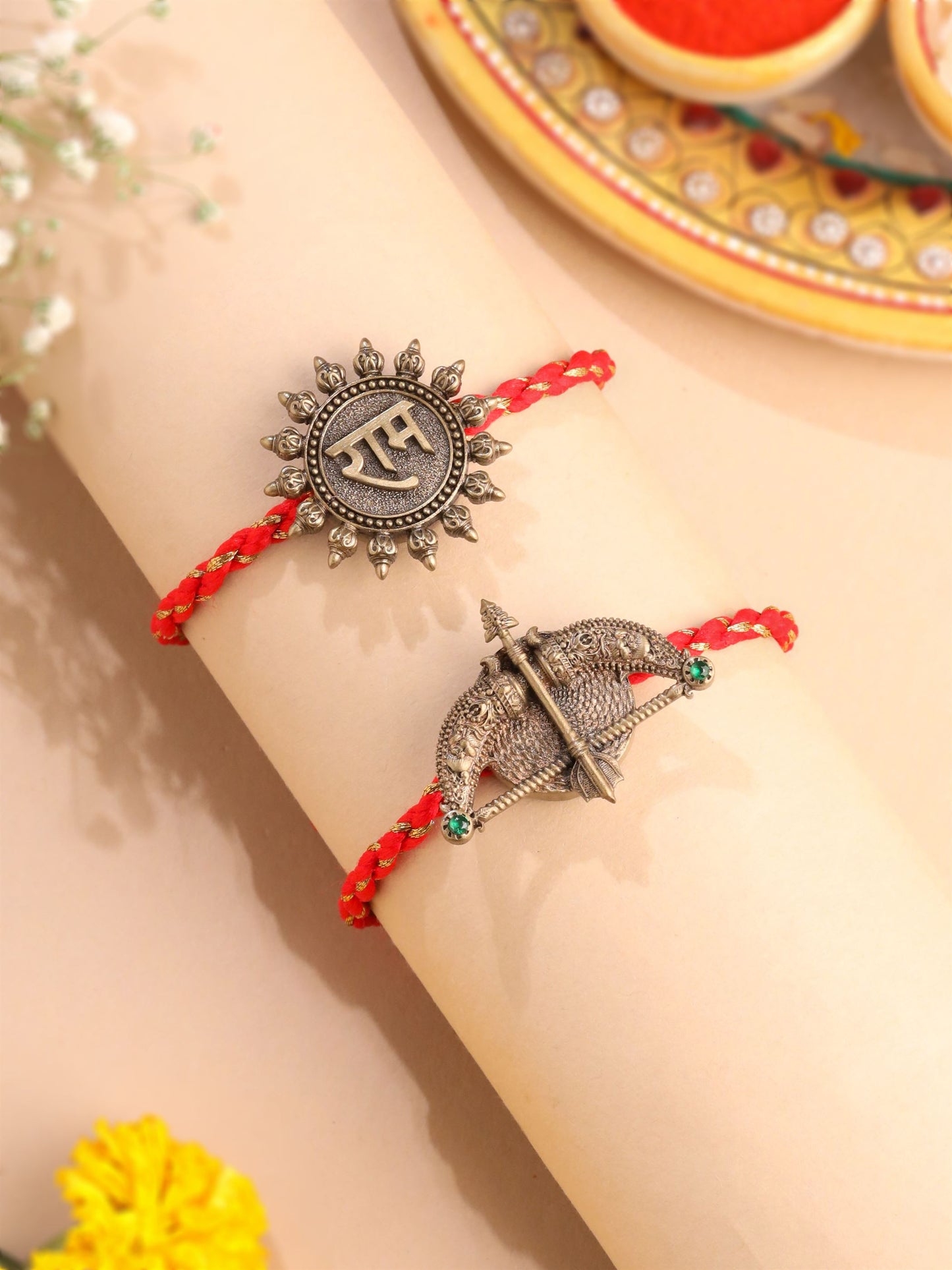 Ram Dhanush Multipurpose Rakhi Button Cover