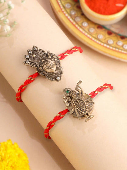 Divine Krishna Convertible Rakhi Button Cover