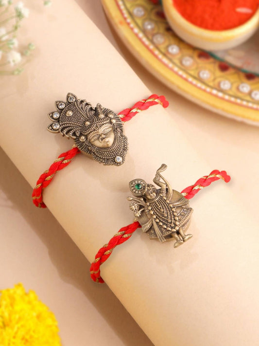 Divine Krishna Convertible Rakhi Button Cover