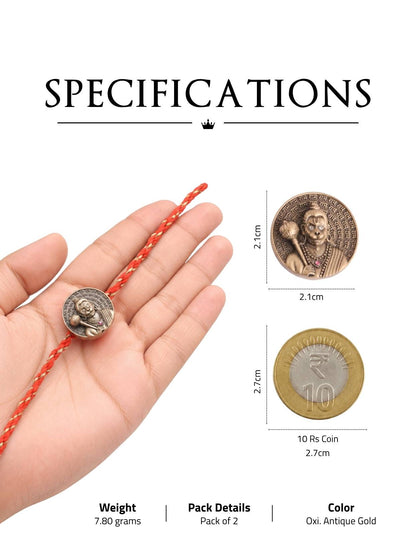 Ram Bhakt Blessings Convertible Rakhi Button Cover