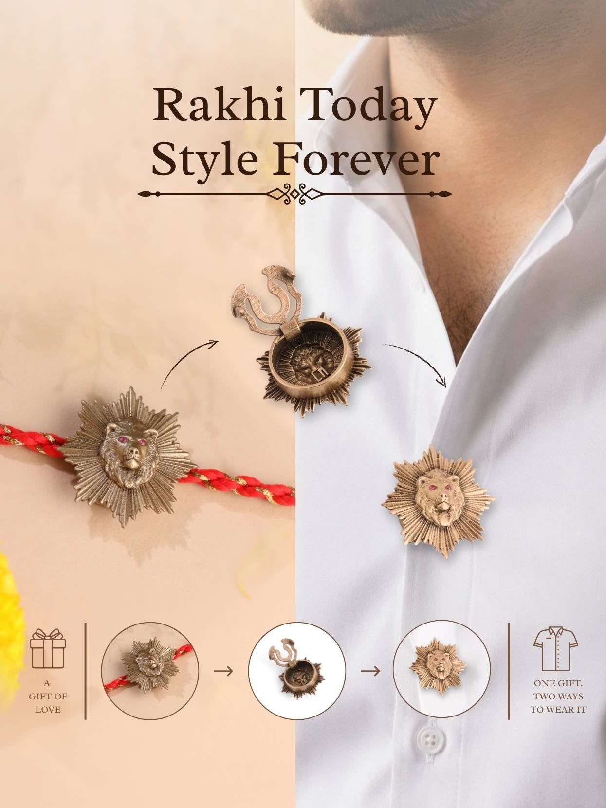 Kings of the Wild Convertible Rakhi Button Cover